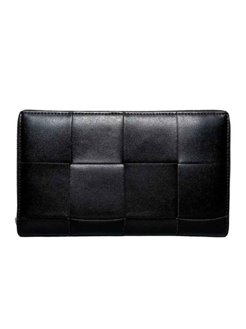Bottega Veneta Cassette Zip Around Wallet Black